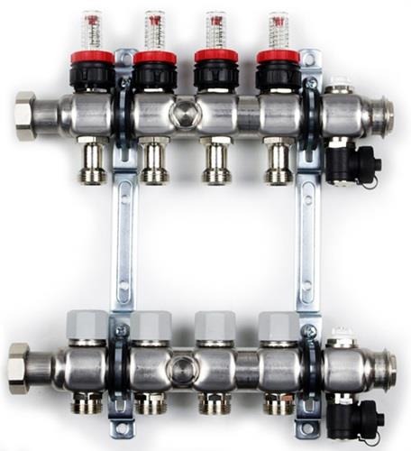 coppia collettori acciaio inox Dn1