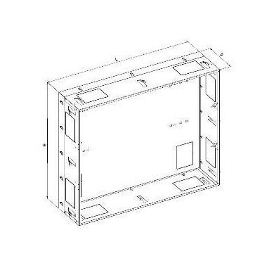 Nicchia in lamiera per TFMC e TFME versione ISP vert.
