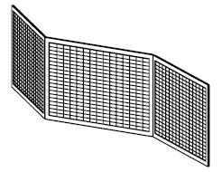 Filtro aria pieghevole a libro ISO COARSE 30% per GUNK